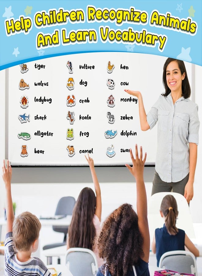 Broytain 40 Animal Fridge Magnets for Toddlers,Animal Foam Refrigerator Magnets Toys for Kids Whiteboard,Learning Games,Educational Toys,Preschool Kindergarten Learning Activities Homeschool - Image 2